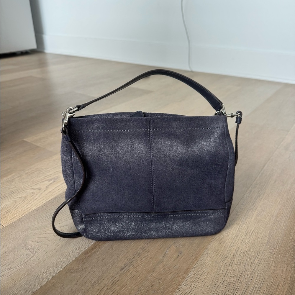 Coach Dark Blue Hand Bag